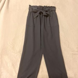 Blue Paper bag pants